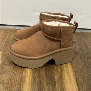 UGG Brown Platform Winter Boots